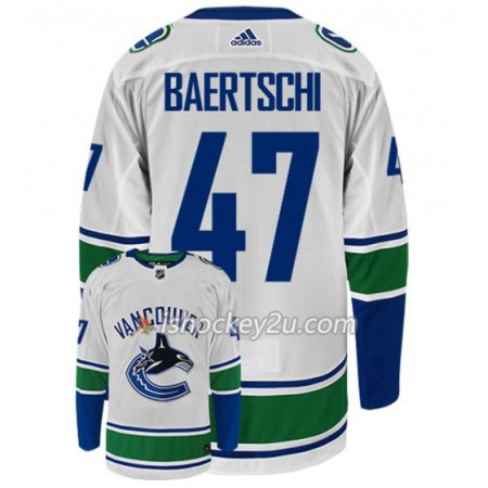 Mænd NHL Vancouver Canucks Trøje SVEN BAERTSCHI 47 Adidas Hvid Authentic